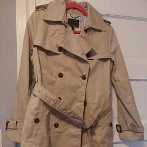 Banana Republic Trench Coat Women's Small Khaki/Tan
